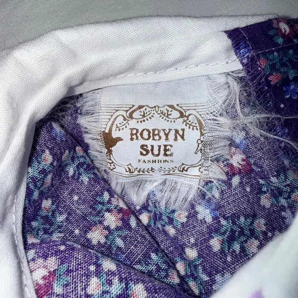 Vintage Robyn Sue best guess 4T purple floral dress